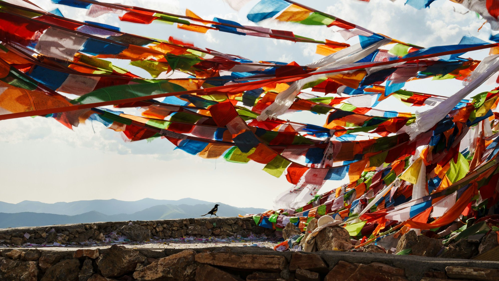 Tibetan mountain landscape – where dream yoga has been practiced for over a millennium